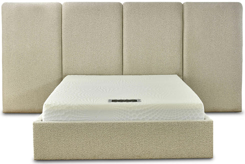 Teddy Light Boucle Bed Frame